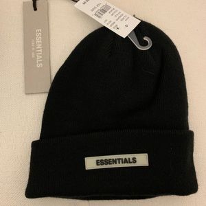 NTW Fear of God Essential Black Beanie